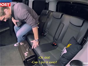 super hot Czech honey nails the Driver to come back her Luggage