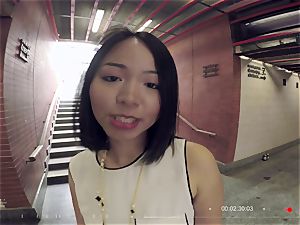 tarts ABROAD - Thai tourist splatters in steaming point of view fuck-fest