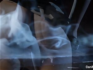Smoking torrid solo vignette with black-haired honey Dani Daniels