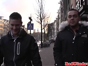 humungous Amsterdam escort cockriding tourist
